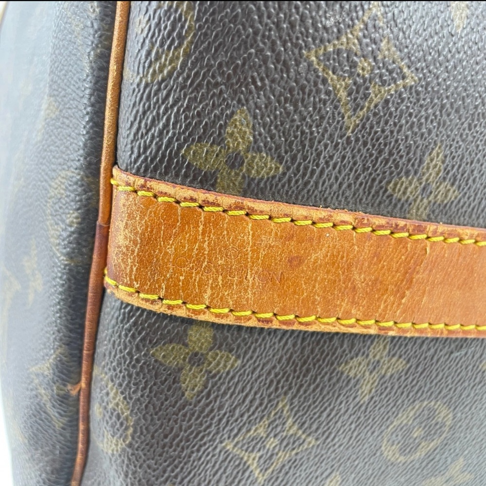 Louis Vuitton Monogram Canvas Duffel Bag with Tan Accents - Picture 11 of 16